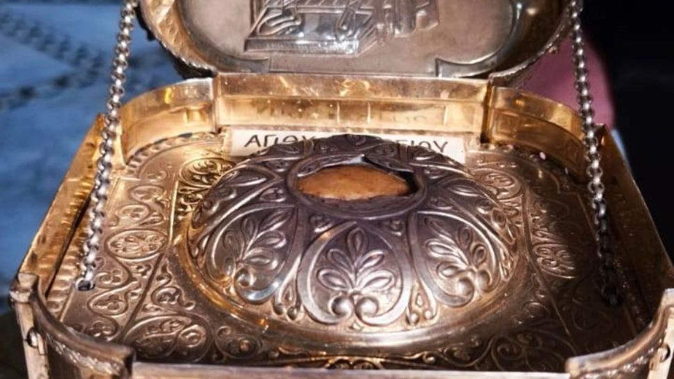 Eveniment important pentru creștinii din România: Capul Sfântului Gheorghe, adus pentru prima dată în țară la Mănăstirea Pantocrator