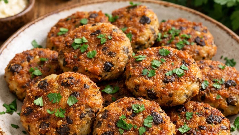 Chiftele de post din cartofi și ciuperci crocante la exterior și moi în interior. Rețeta mănăstirească gata în câteva minute