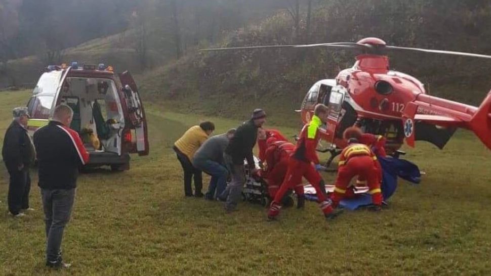 Un copac uriaș s-a prăbușit peste un tânăr în Bistrița-Năsăud. Bărbatul a murit, în ciuda eforturilor medicilor