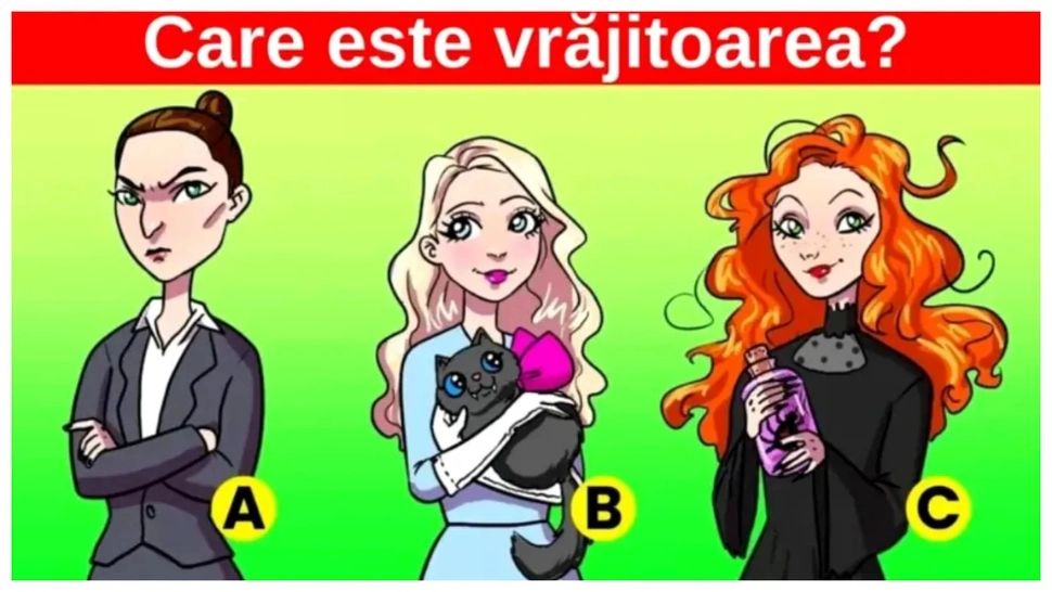 Test de inteligență: poți descoperi vrăjitoarea din imagine în doar 5 secunde?