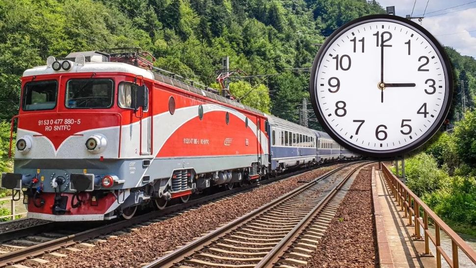 România trece la ora de vară. CFR a anunțat ce se va întâmpla cu circulația trenurilor 