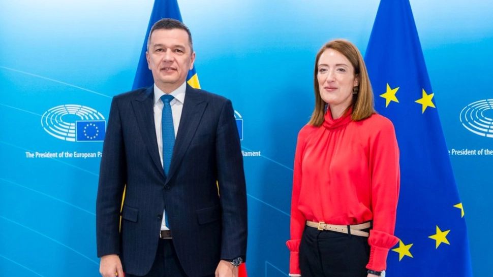 Șefa Parlamentului European îi cere stabilitate lui Sorin Grindeanu. Mesajul Robertei Metsola, după întâlnirea cu șeful PSD