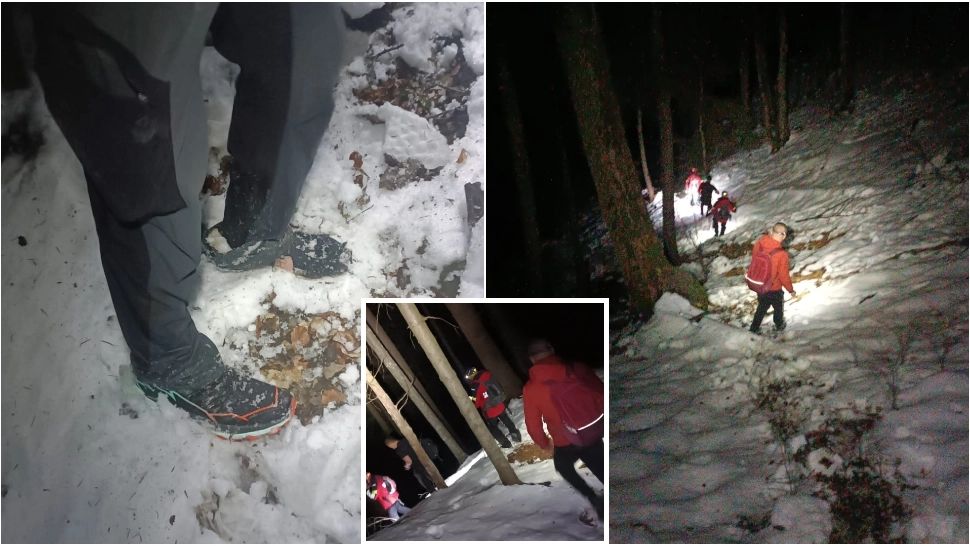 Inconștiență maximă. Turiști în pantofi, recuperați de salvamontiști din zona montană înaltă, unde zăpada are 50 de centimetri 