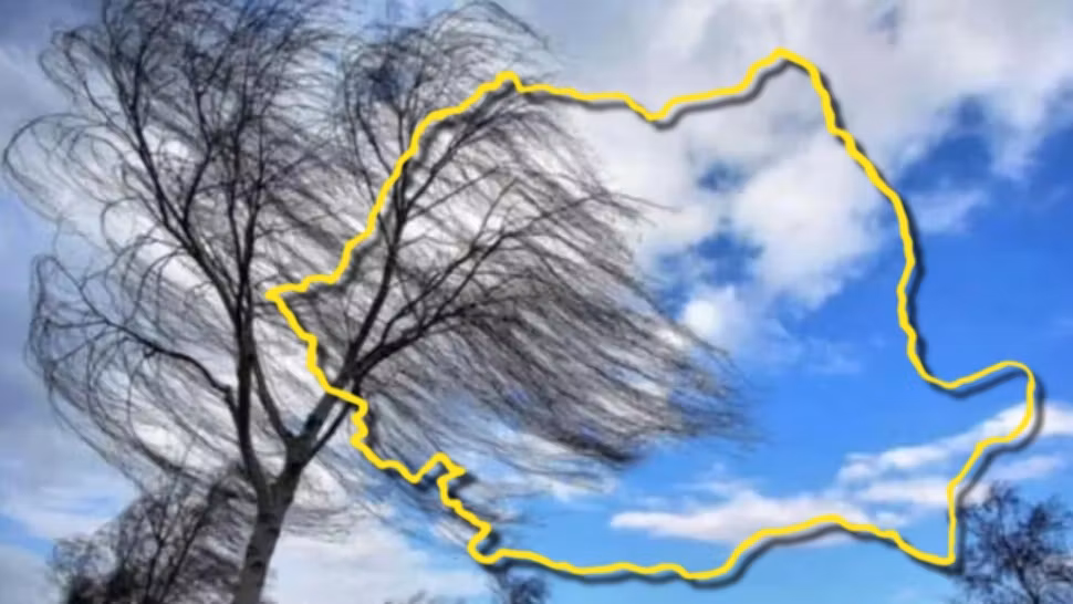 Alertă ANM: Rafale de peste 90 km/h în România. Care sunt zonele măturate de vânt vineri