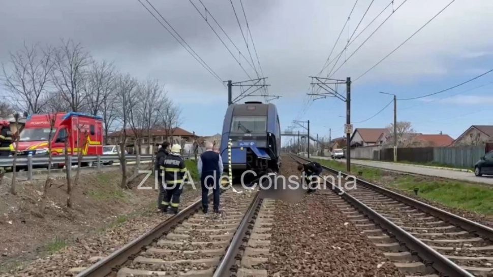 Accident feroviar la Valu lui Traian, în prima zi de Paște. O persoană a murit - FOTO/VIDEO