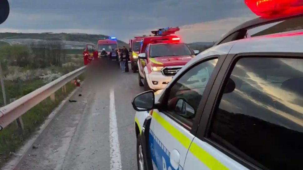 Accident mortal în Cluj: un motociclist a murit după ce a pierdut controlul vehiculului