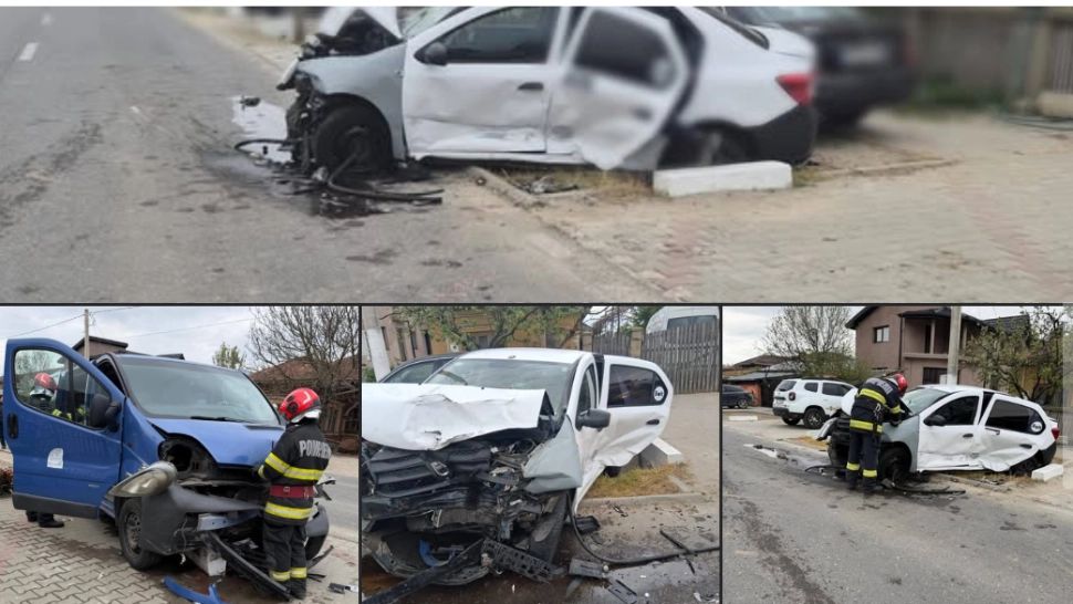 Planul Roşu în județul Giurgiu, după un accident între un microbuz şi mai multe autoturisme. 5 persoane, transportate la spital, una în stare gravă
