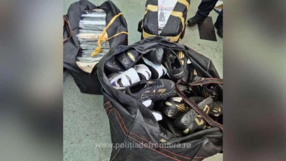Produse contrafăcute de peste 1,2 milioane lei, descoperite de polițiștii de frontieră în Giurgiu în controale pe DN5