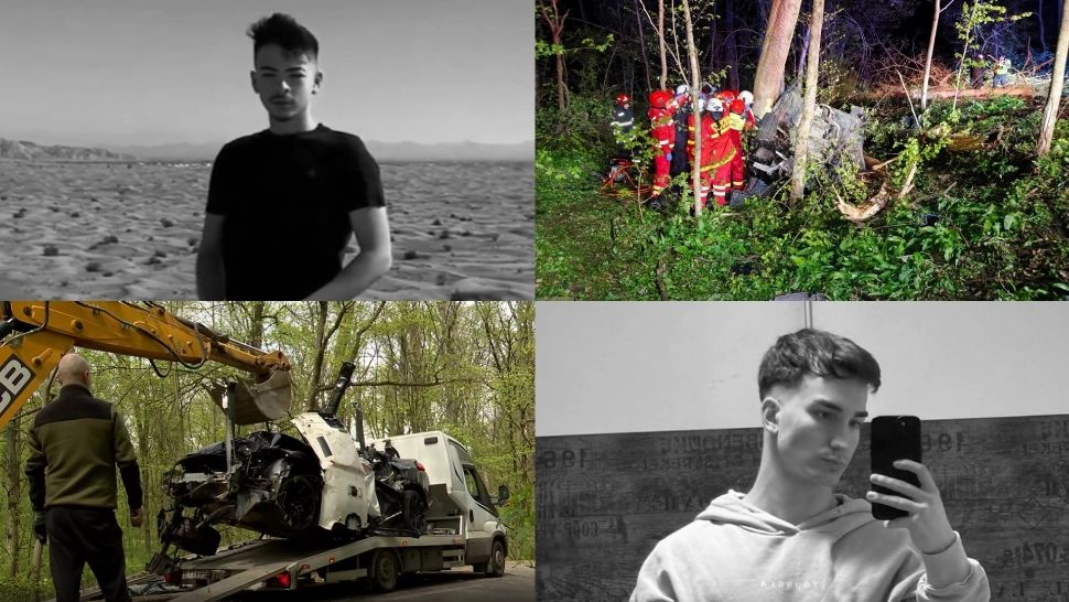 Ei sunt Mihai și David, cei doi tineri care au murit pe loc în cumplitul accident din Ciolpani. Bolidul de lux gonea cu 140 de kilometri la oră-VIDEO