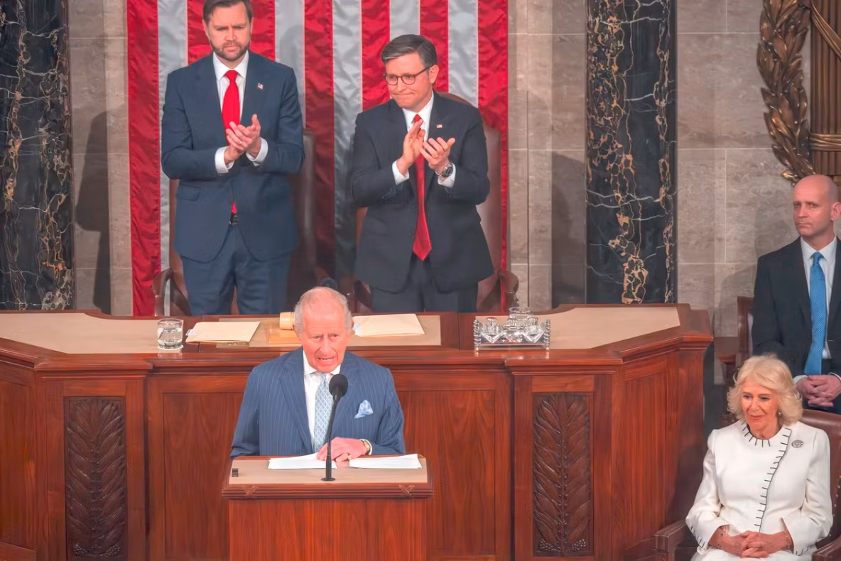 Regele Charles, discurs istoric în fața Congresului american, cu aluzii la politica izolaționistă a lui Trump - VIDEO