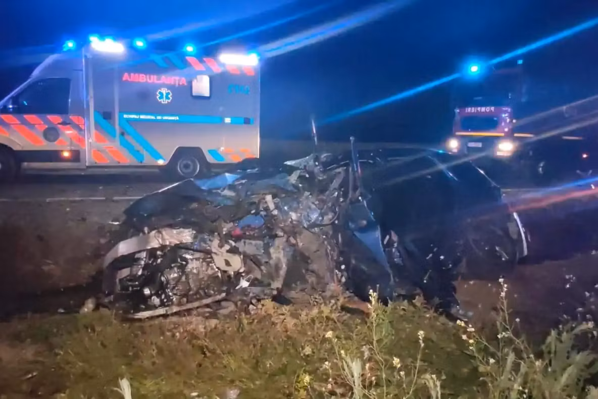 Accident mortal pe DN 52, în Teleorman: un șofer a murit, iar o fetiță de 5 ani și o femeie au fost rănite grav