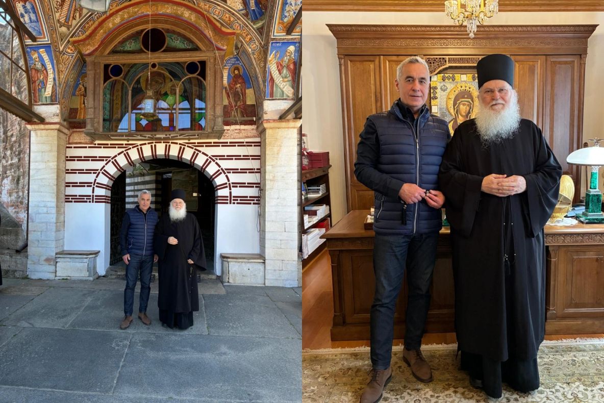 Călin Georgescu a mers pe Muntele Athos. Mesajul candidatului interzis în plină criză politică -FOTO