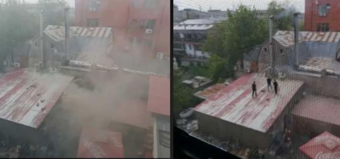 Incendiu puternic la restaurantul „La Cocoșatu” din București: 20 de persoane evacuate. Pompierii au intervenit cu 8 autospeciale de stingere