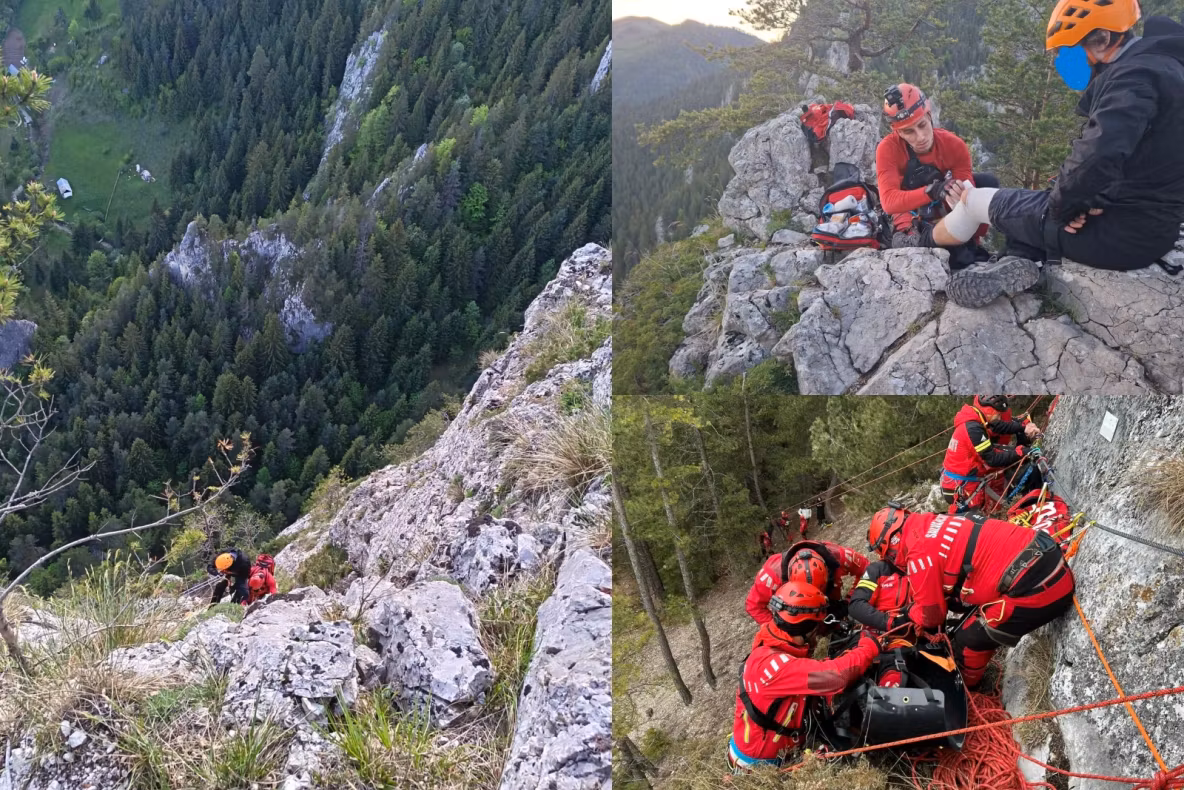 Misiune contracronometru în județul Neamț. Salvamontiștii au recuperat doi turiști din Cheile Șugăului-FOTO