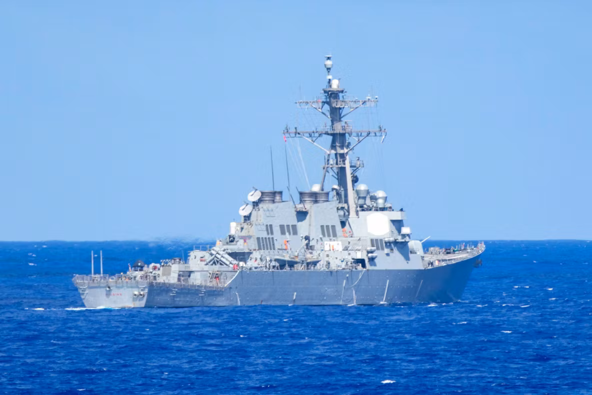 Distrugător american, fără energie și propulsie timp de câteva ore în Indo-Pacific după o avarie electrică
