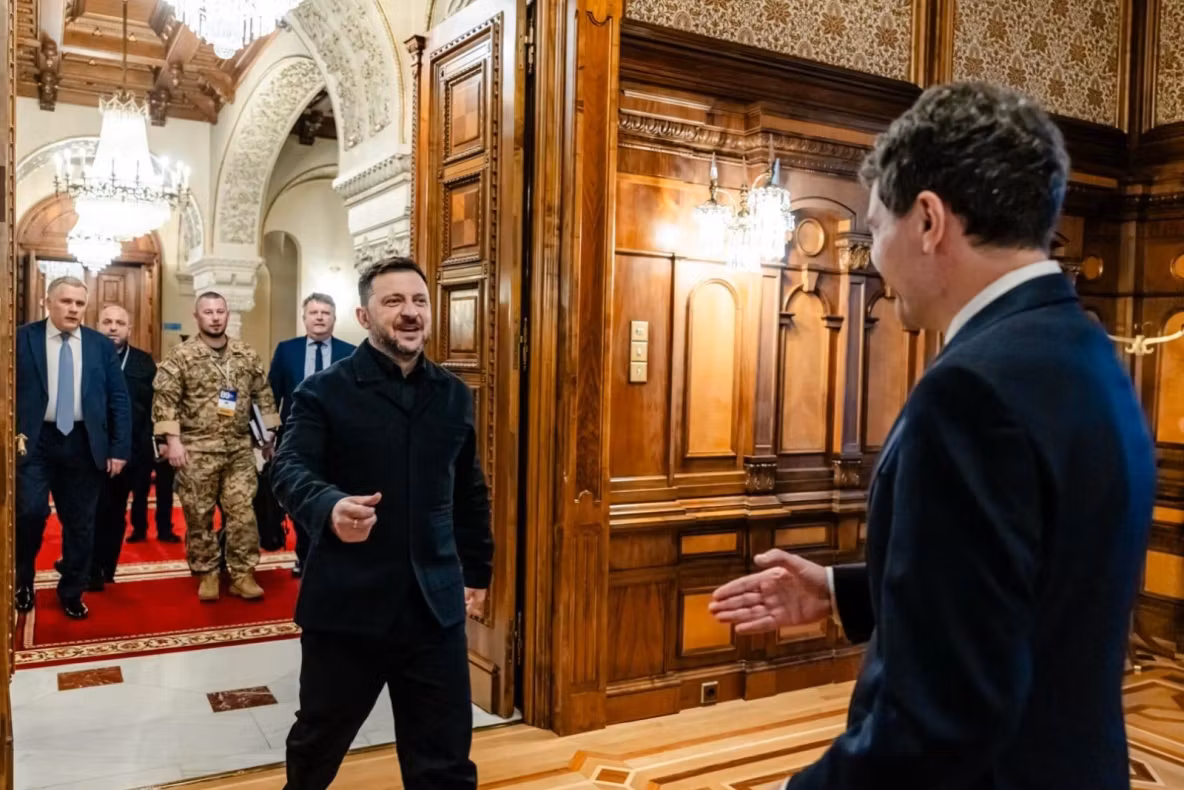 Nicuşor Dan, întâlnire bilaterală cu Volodimir Zelenski, după Summitul B9. Ce au discutat cei doi lideri 