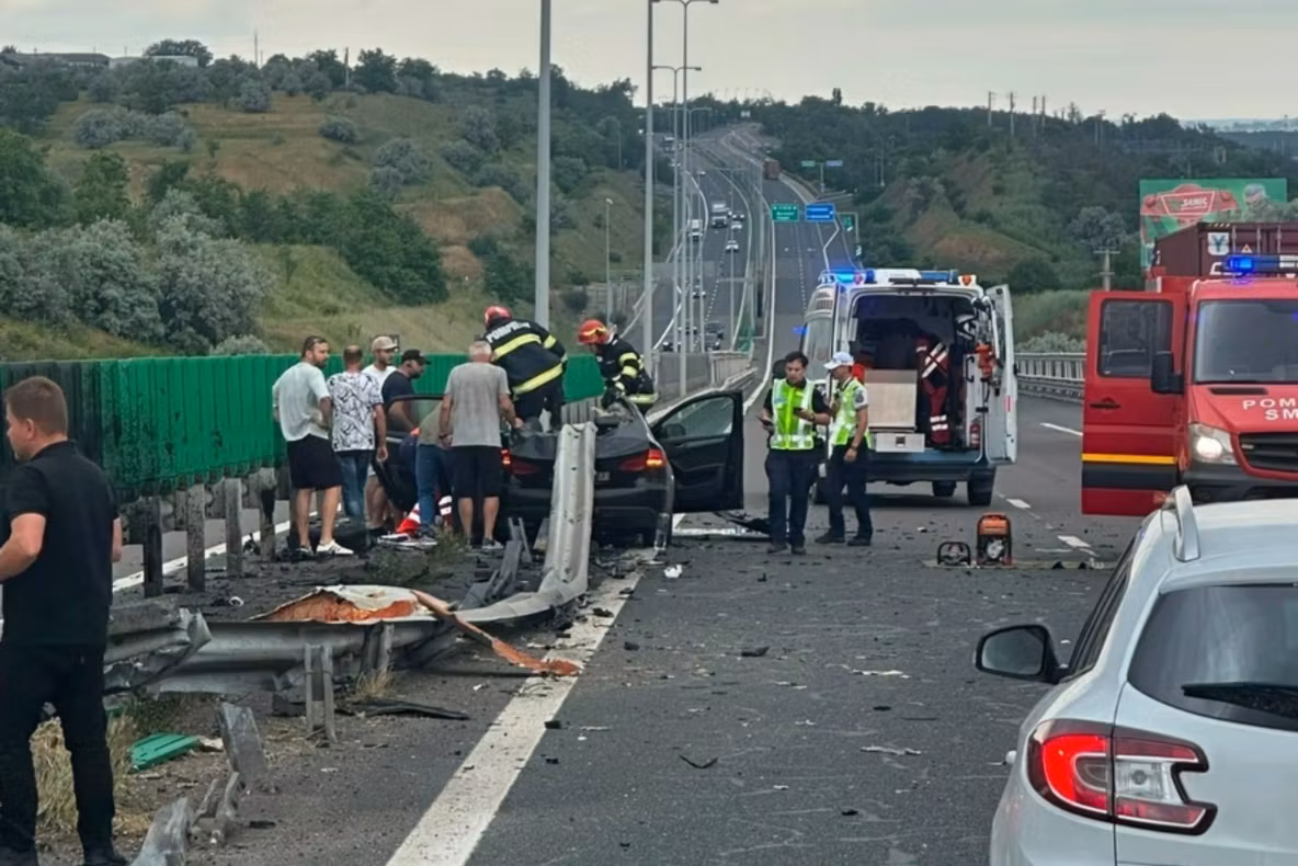 Accident grav pe Autostrada Soarelui, în zona Cernavodă. O victimă a fost preluată de elicopterul SMURD