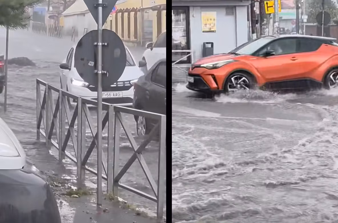 Potop în Pantelimon, după alerta cod portocaliu de fenomene extreme - VIFDEO