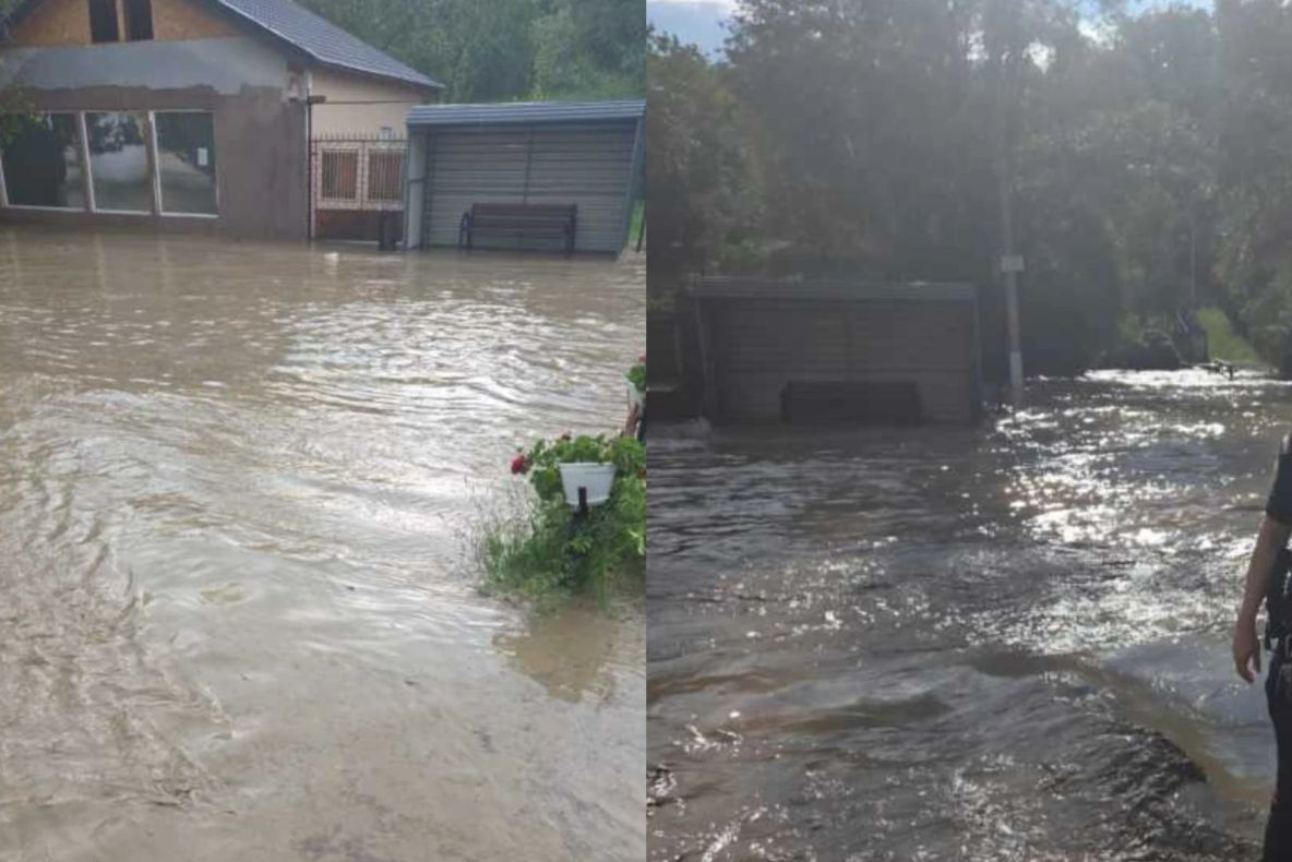 Ploile abundente au făcut prăpăd în Prahova. Circulația pe trei drumuri județene este afectată