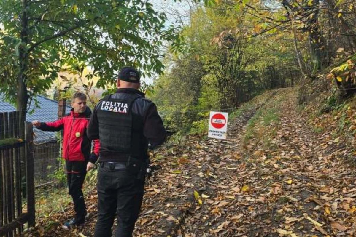 Incident grav pe un traseu turistic din Maramureş. Biciclist rănit de un cablu montat pe o potecă
