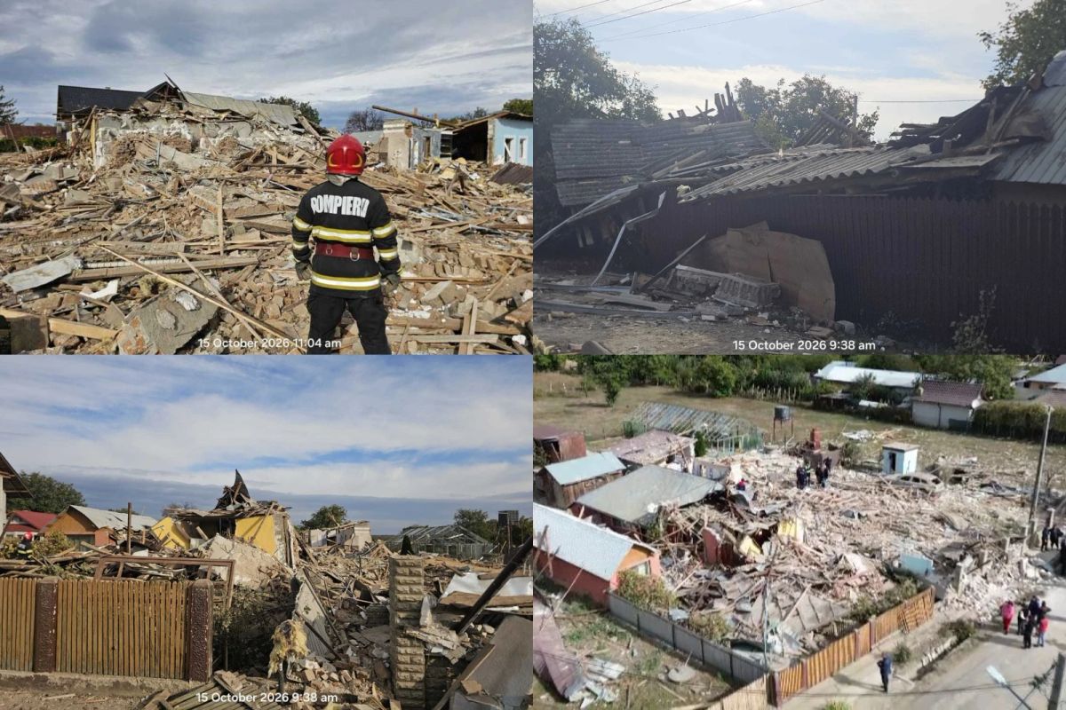 Imaginile dezastrului din județul Vrancea. Trei case, rase de pe fața pământului după explozia unui rezervor cu GPL -FOTO