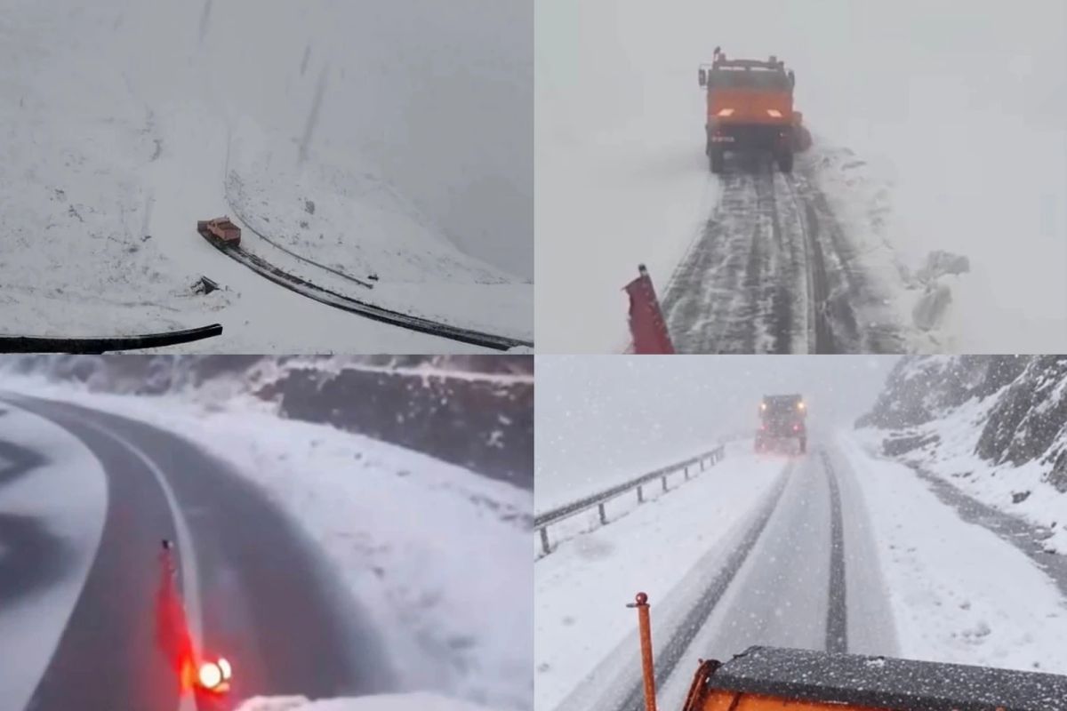 Transfăgărășanul, închis astăzi. Ninsorile și ceața au oprit circulația între Piscul Negru și Bâlea Cascadă