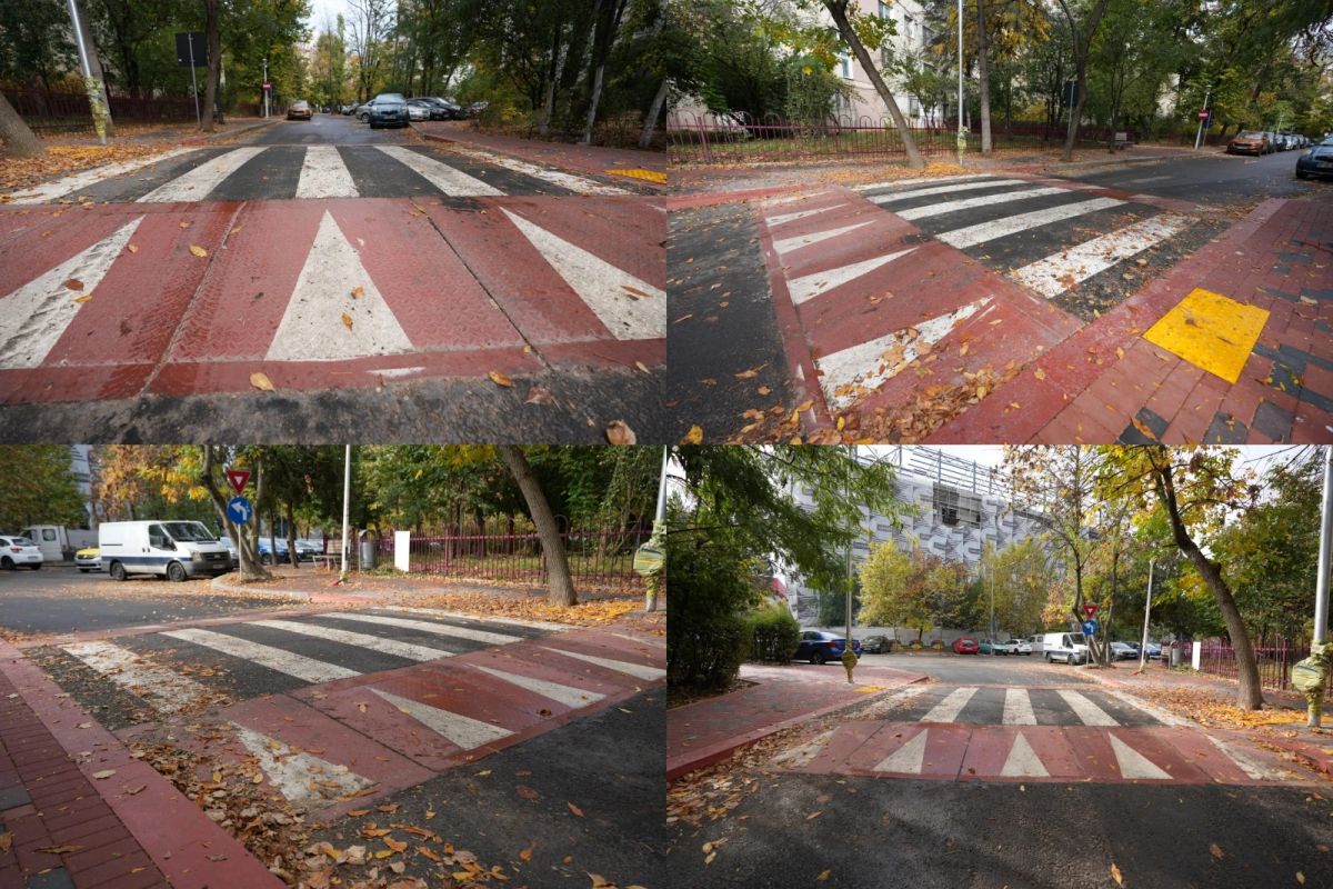 Drumuri mai sigure pentru pietoni: primele treceri supraînălțate au fost finalizate în Sectorul 3