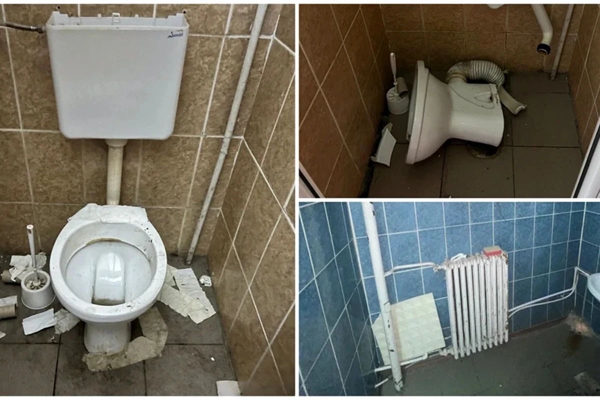 „Bombă bacteriologică” la IPJ Teleorman. Europol arată toaleta folosită de polițiști: „Nu este dintr-o clădire abandonată”