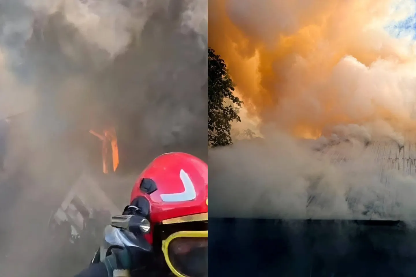 Incendiu puternic într-o gospodărie din Suceava. Pompierii s-au luptat ore întregi cu flăcările 