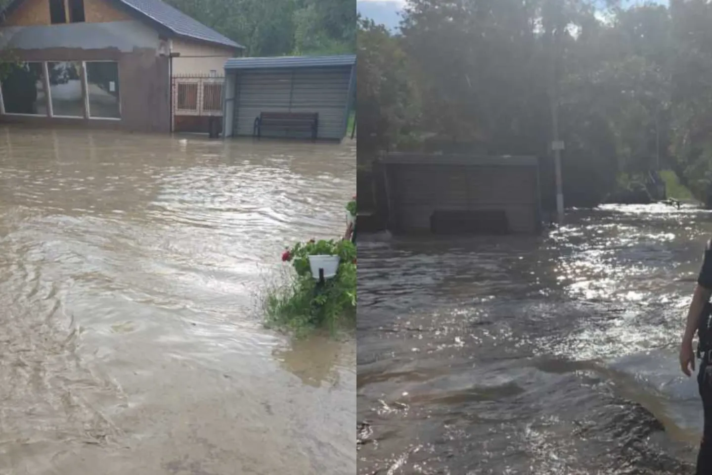 Ploile abundente au făcut prăpăd în Prahova. Circulația pe trei drumuri județene este afectată