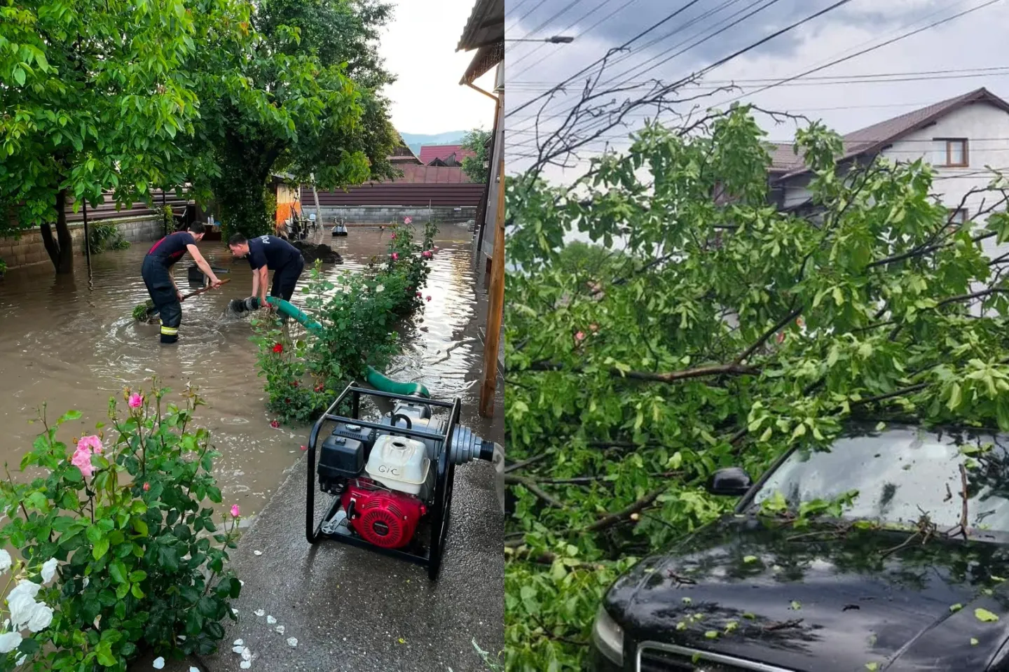 Vremea extremă a făcut ravagii în București și alte 15 județe. Zeci de gospodării au fost inundate. Bilanțul DSU 