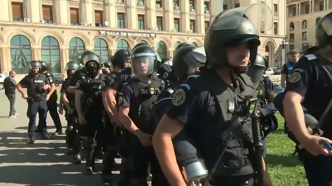 Protestul oierilor din Bucureşti: 10 amenzi de 2.200 de lei, după incidentele cu jandarmii