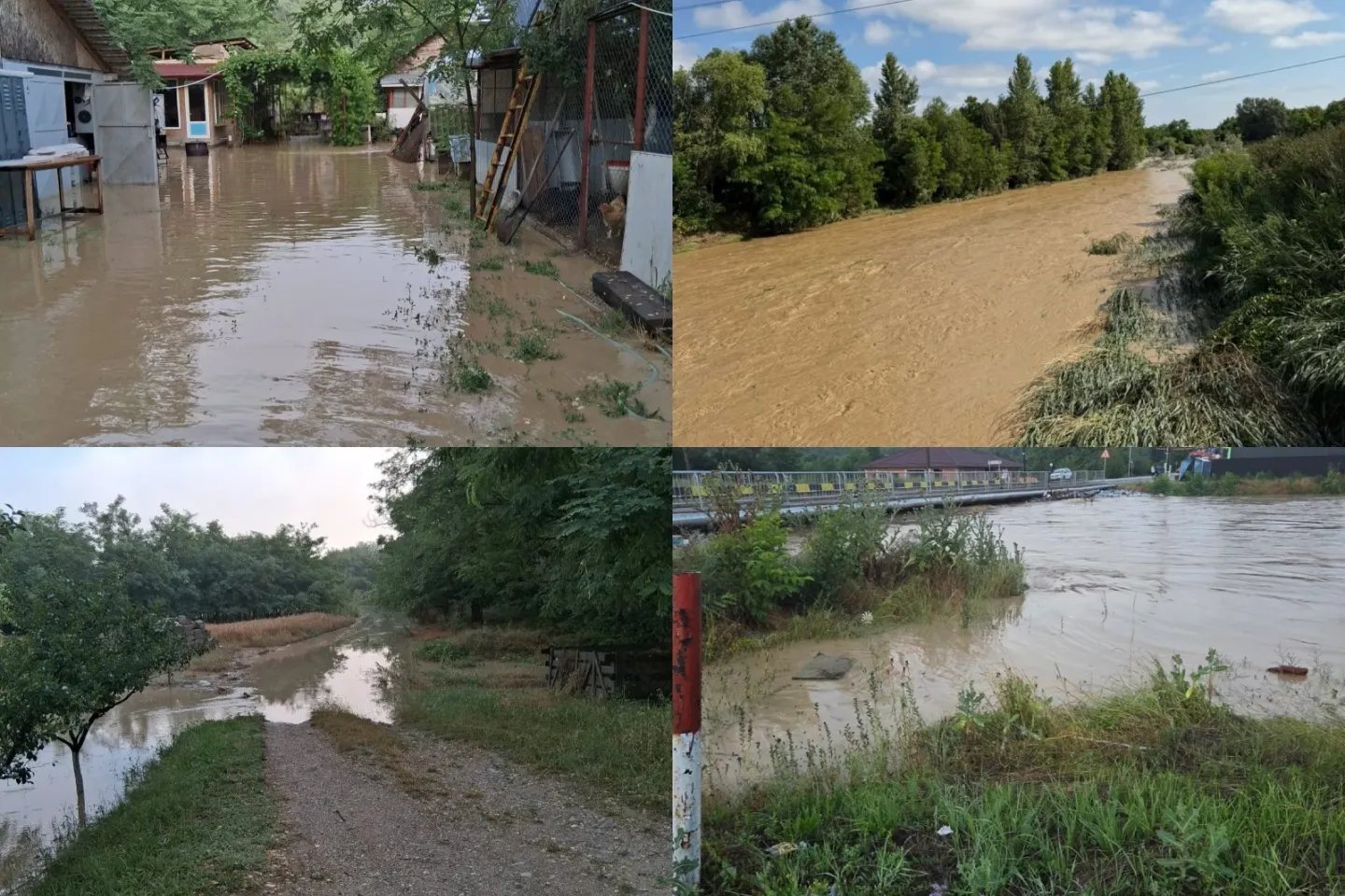  Județul Olt, măturat de furtuni. Mai multe gospodării au fost inundate – FOTO