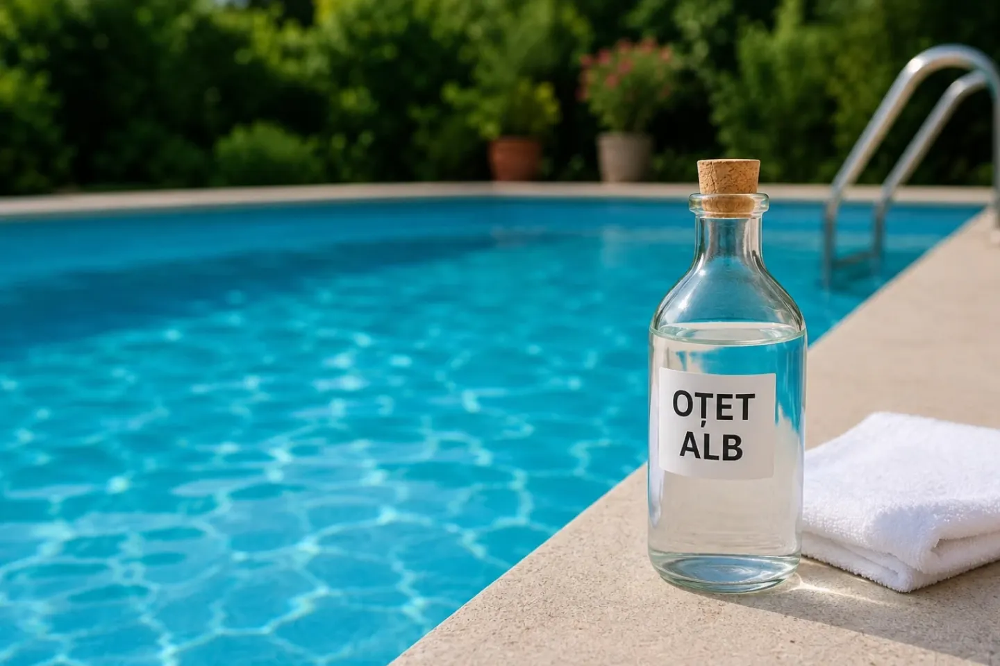 Cum menții apa din piscină mai curată. Trucul cu oțet alb care face minuni 