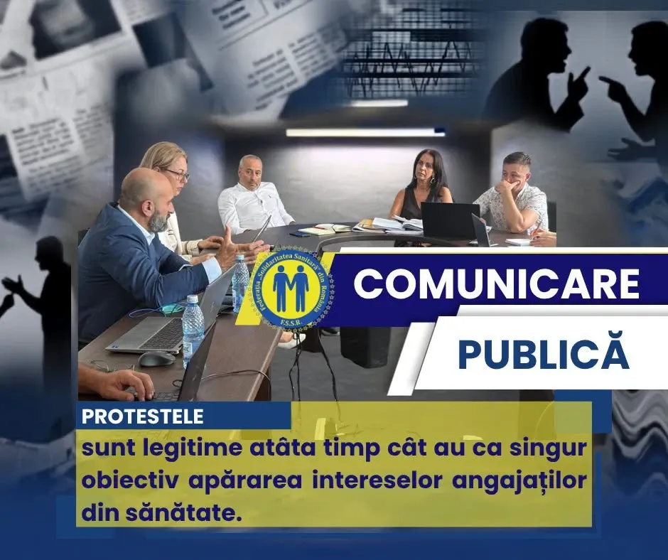 „Solidaritatea Sanitară”: Noua lege a salarizării riscă să devină „câmp al bătăliilor politice”. Revendicările sindicaliștilor