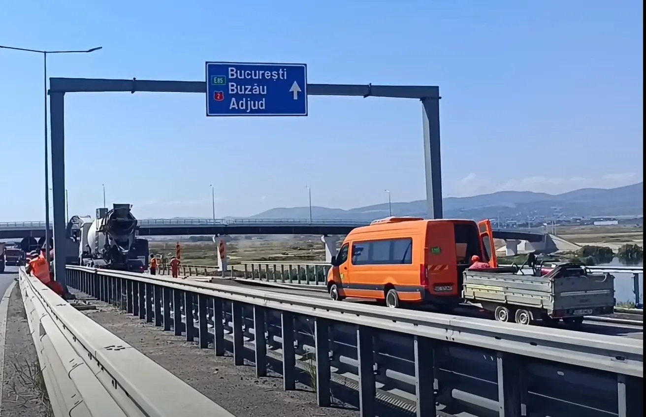 A7, închisă temporar în zona Bacău. Circulația, deviată prin oraș timp de aproximativ două săptămâni VIDEO
