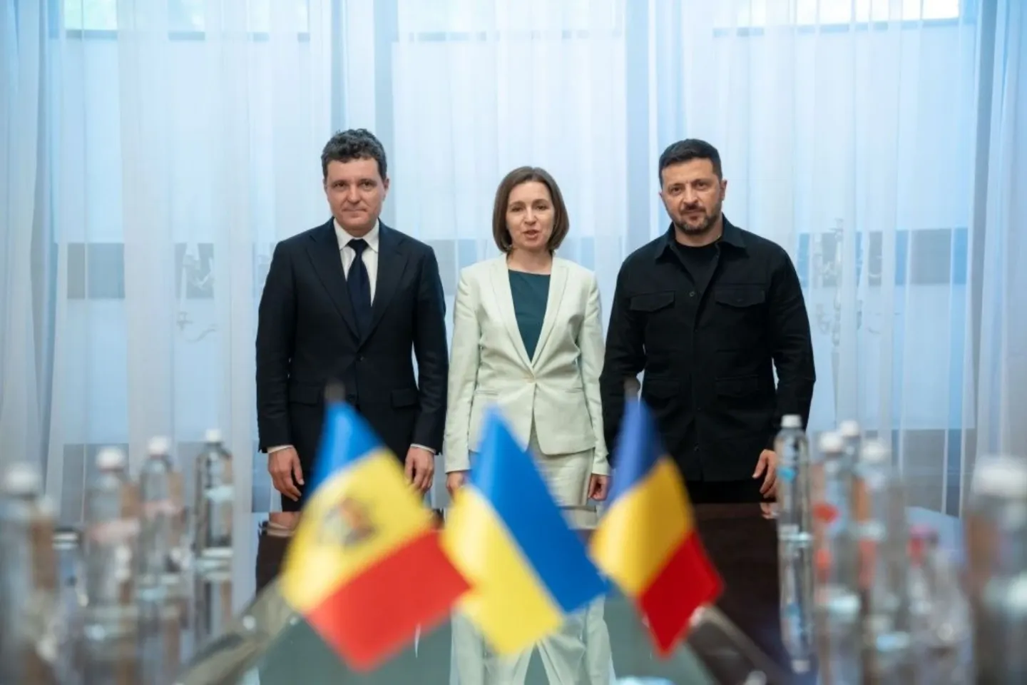Nicușor Dan, vizită oficială în Republica Moldova cu ocazia Zilei Independenței. Reuniune trilaterală cu Maia Sandu și Volodimir Zelenski