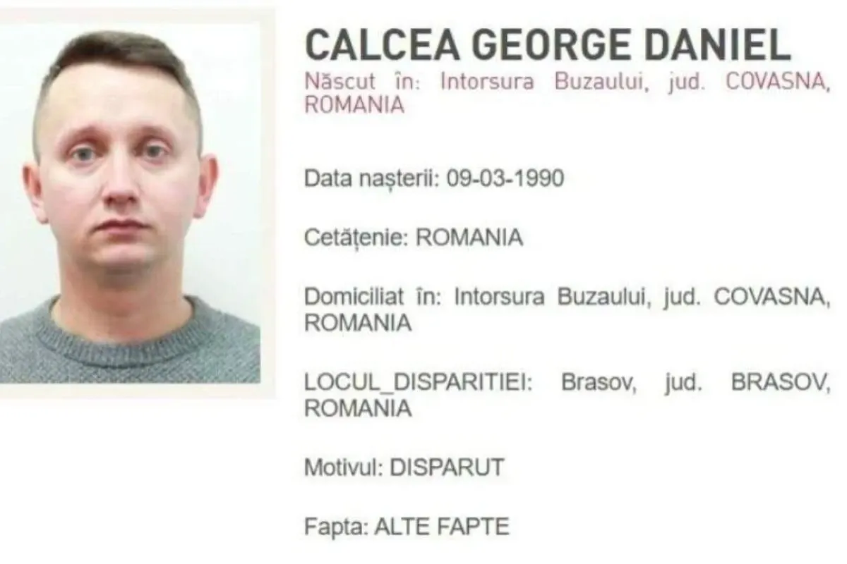 Român dispărut după ce a venit în țară în concediu. George-Daniel trebuia să se întoarcă în Marea Britanie