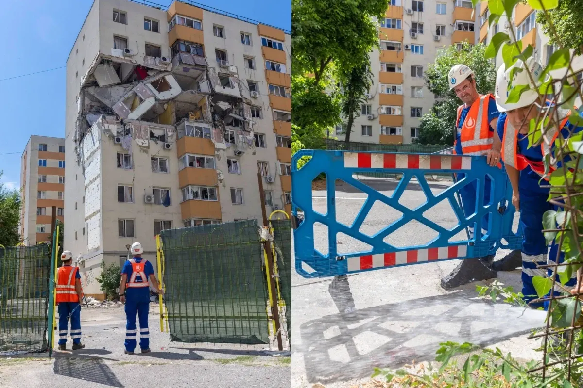 Blocul din Rahova, afectat de explozie, intră în lucrări de punere în siguranță. Constructorul a revenit pe șantier