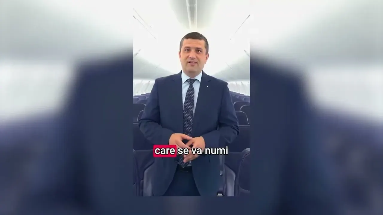 Radu Miruță, gafă în clipul de prezentare al noului avion TAROM. A stâlcit numele lui Ivan Patzaichin
