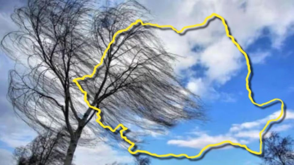 Alertă ANM: Rafale de peste 90 km/h în România. Care sunt zonele măturate de vânt vineri