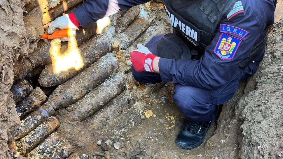Depozit uriaș de muniție din Primul Război Mondial, descoperit accidental de echipele de intervenție