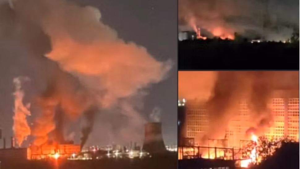 Explozie urmată de incendiu la CET Vest București. Pană masivă de curent, pompierii au intervenit cu numeroase autospeciale - VIDEO MOMENTUL EXPLOZIEI