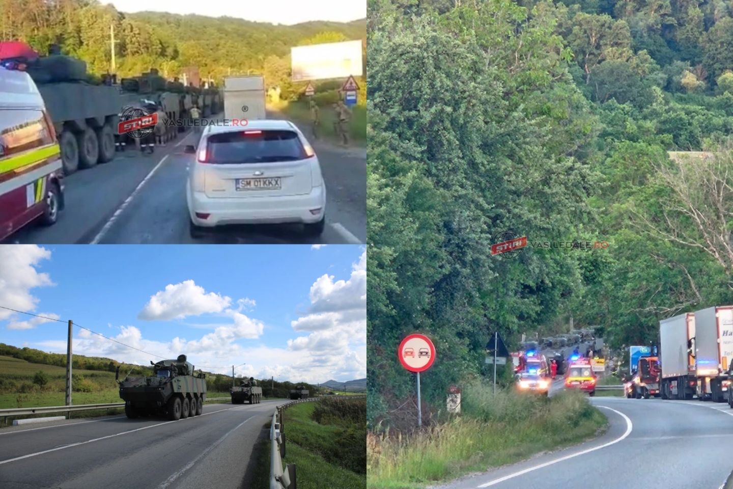 Carambol într-un convoi militar: 11 soldați răniți după ce trei transportoare blindate Piranha 5 s-au ciocnit. Reacția Forțelor Terestre Române -VIDEO