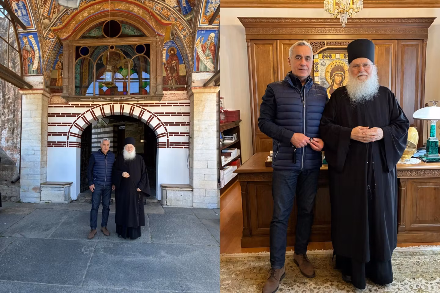 Călin Georgescu a mers pe Muntele Athos. Mesajul candidatului interzis în plină criză politică -FOTO