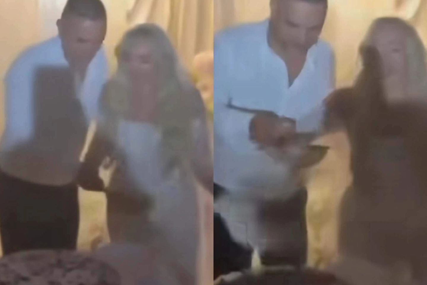 Scandal la o nuntă devenită virală! Mirele a aruncat tortul pe jos după ce s-a certat cu aleasa inimii