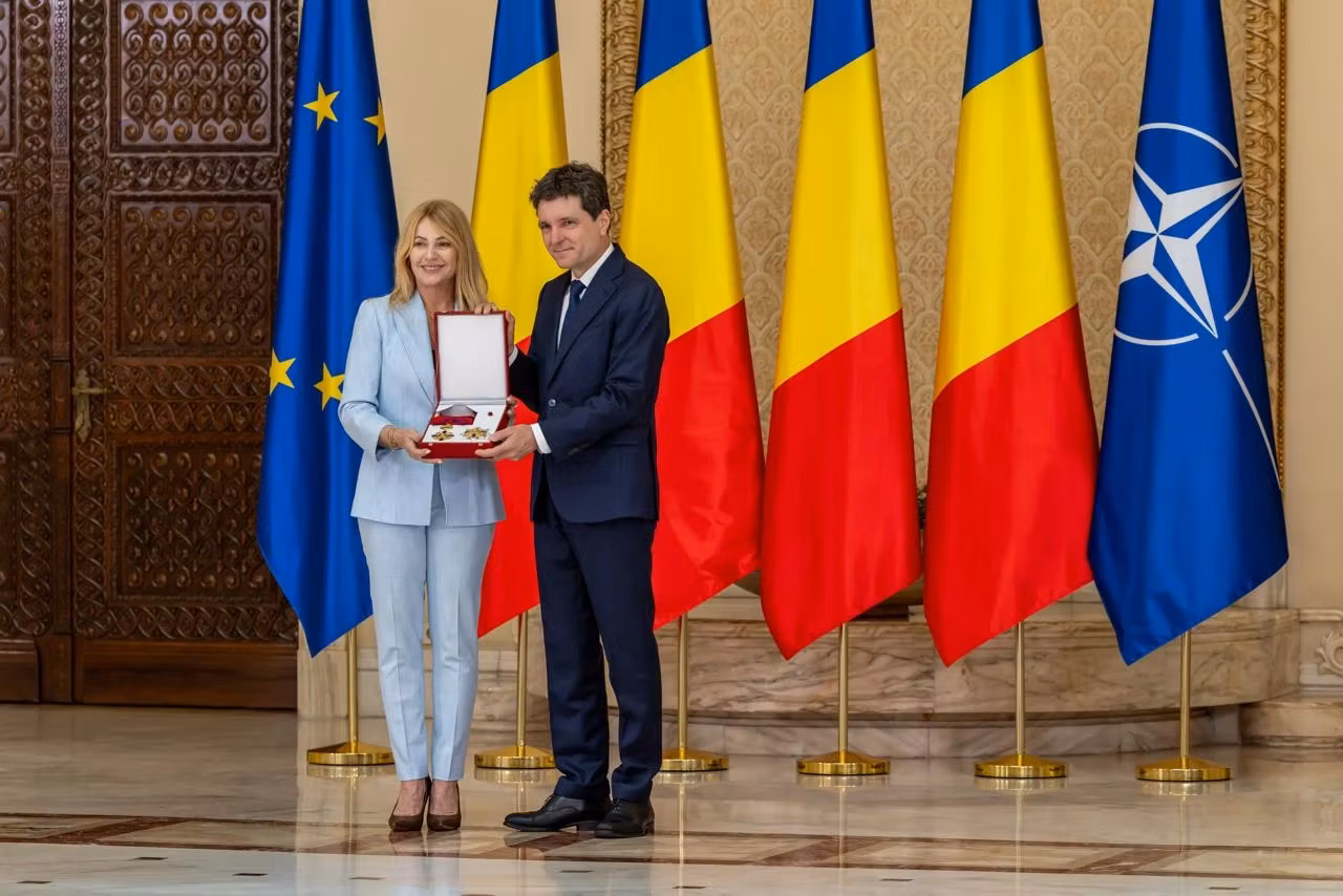 Nadia Comăneci, decorată de Nicușor Dan. Ceremonie specială la Palatul Cotroceni VIDEO 