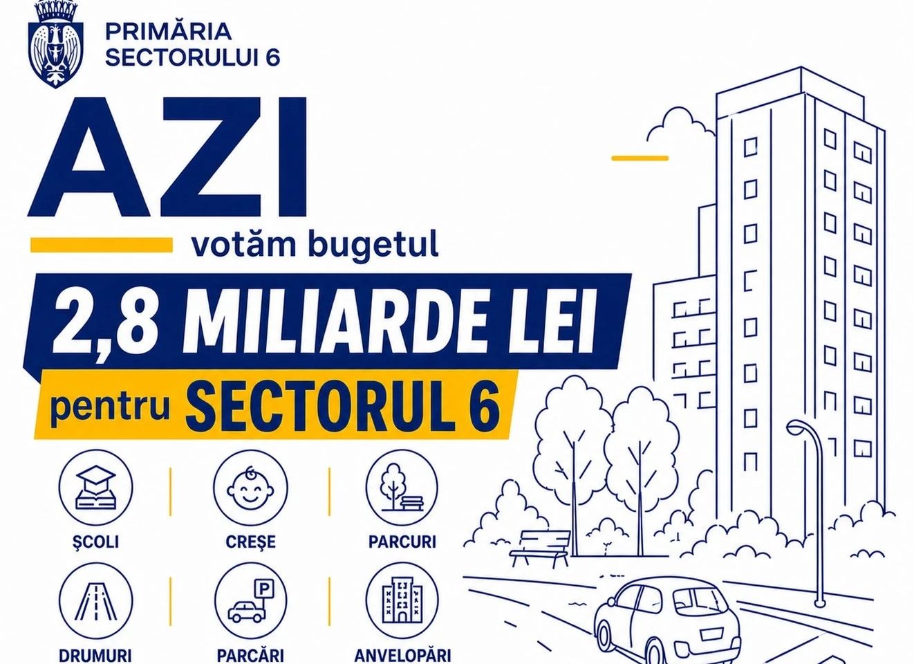 Primăria Sectorului 6 a aprobat bugetul pe 2026, iar prioritățile sunt clare. Pe ce se vor duce banii