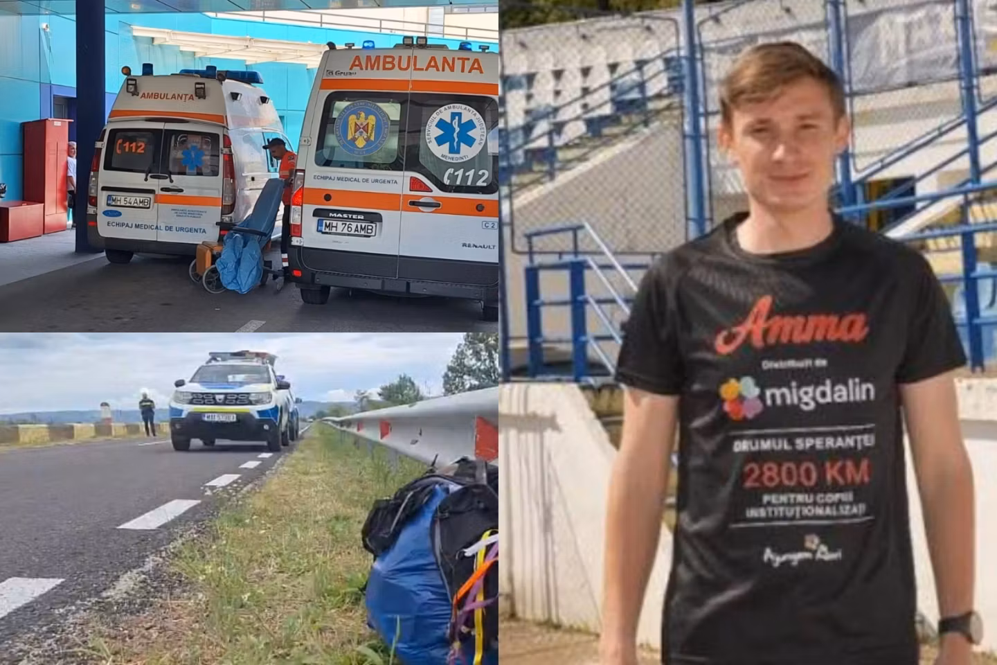  Ultramaratonist, spulberat în timpul unei curse caritabile în județul Mehedinți. O mașină a pătruns pe contrasens și l-a acroșat