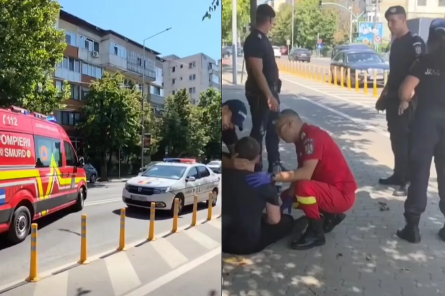  Accident șocant în Alexandria: copil de 5 ani, lovit și târât câțiva metri de o trotinetă condusă de un minor